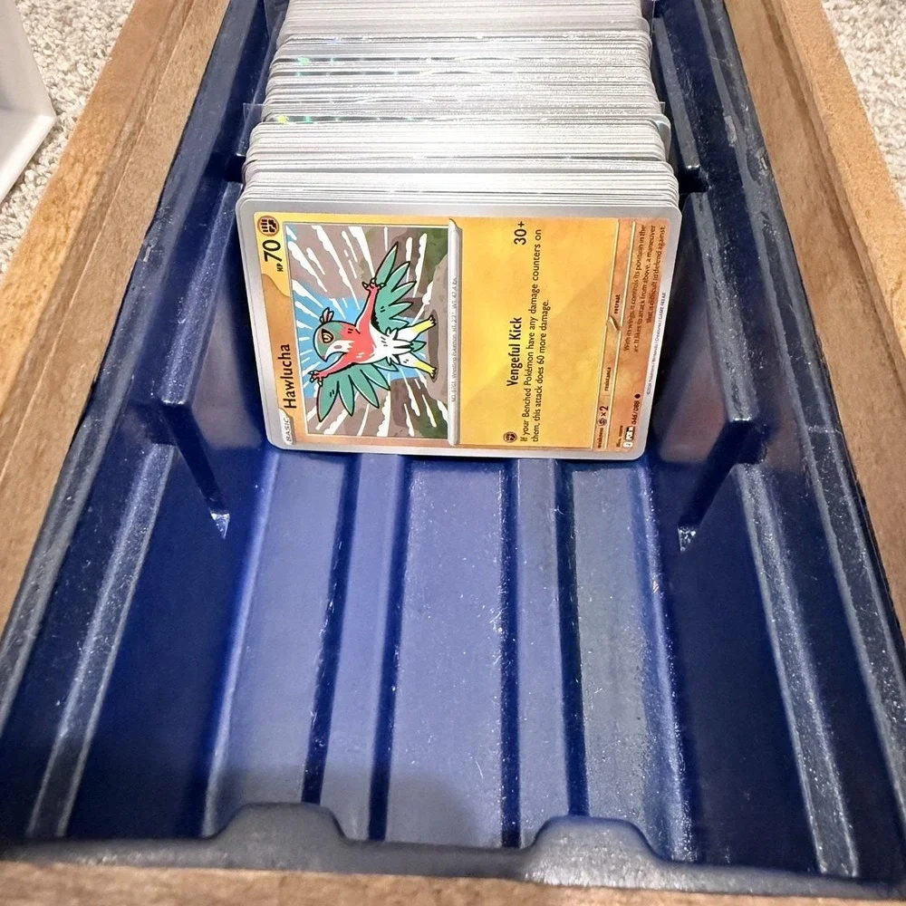 Vintage Kard Vault Wooden Trading Card Box Uncommon Trading Co MTG Pokemon Sport